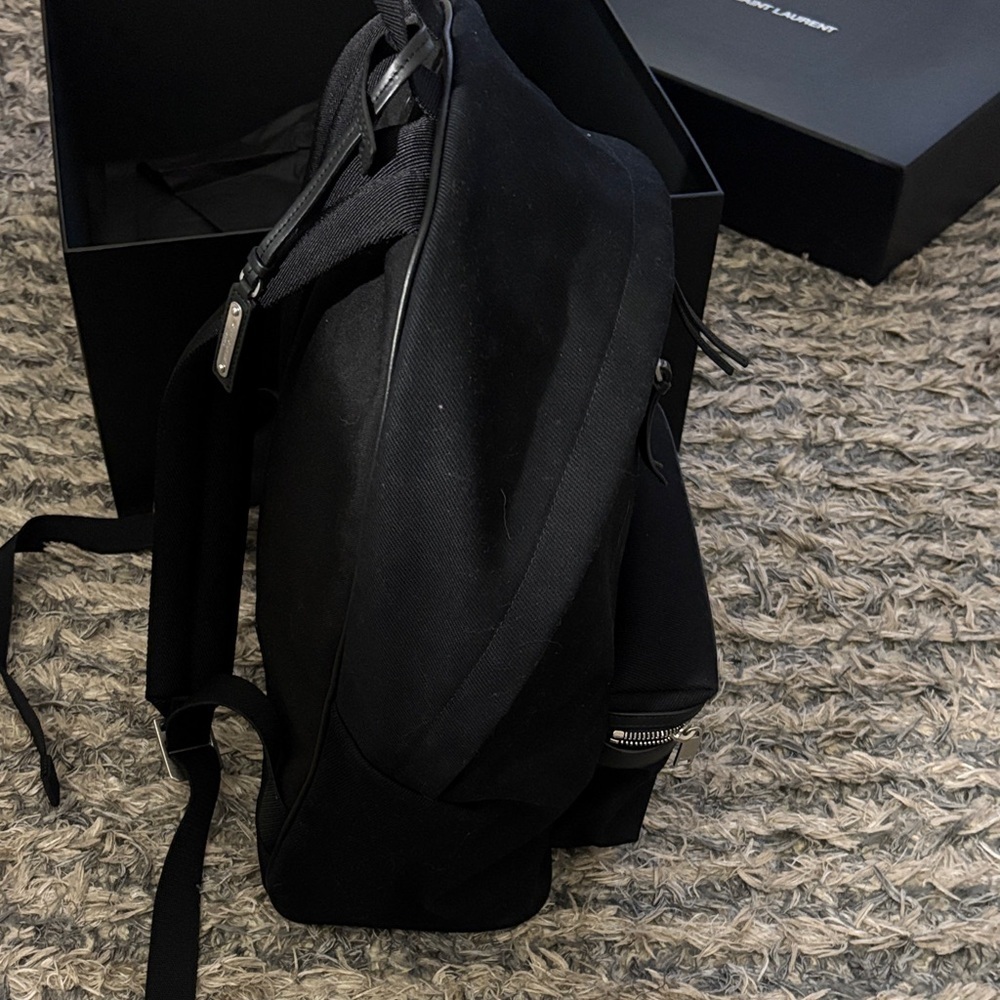 Saint Laurent Classic Black Large Backpack 12”x16”x5.5” Unisex - Picture 8 of 12